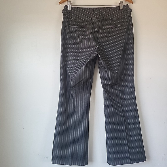 Body by Victoria Dress Pant Wide Leg Pinstripe Women's 8 Short Pants Slacks - Picture 8 of 9